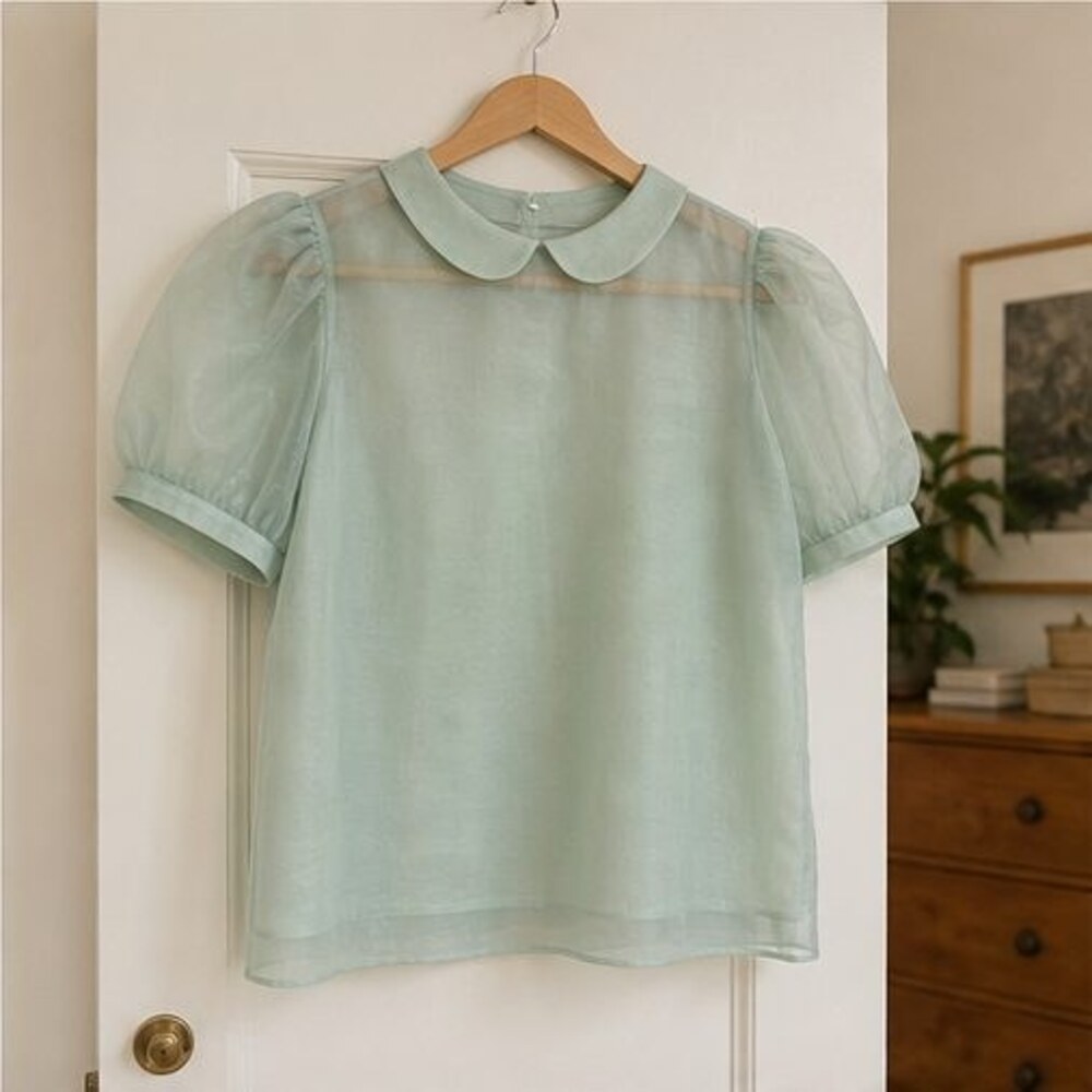 White Smocked Top